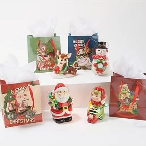 Mr. Christmas S/4 Lit Nostalgic Holiday Figures